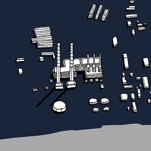 Map of New Belgrade drawing by Jovana Radujko