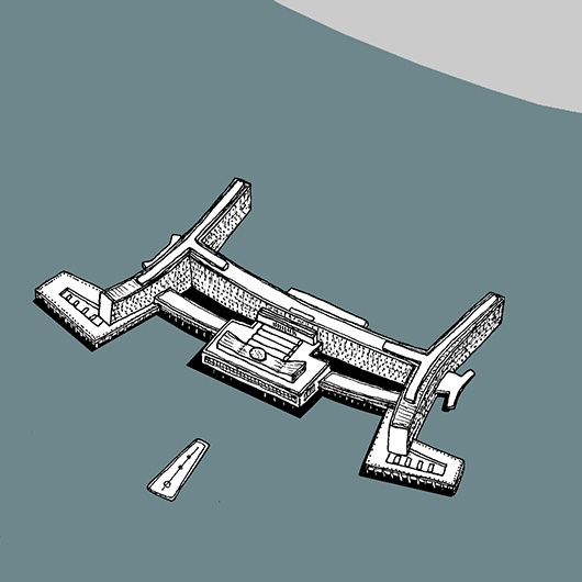 Map of New Belgrade drawing by Jovana Radujko